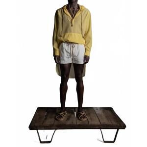 NEW THESALTING men's hoodie tunic in yellow